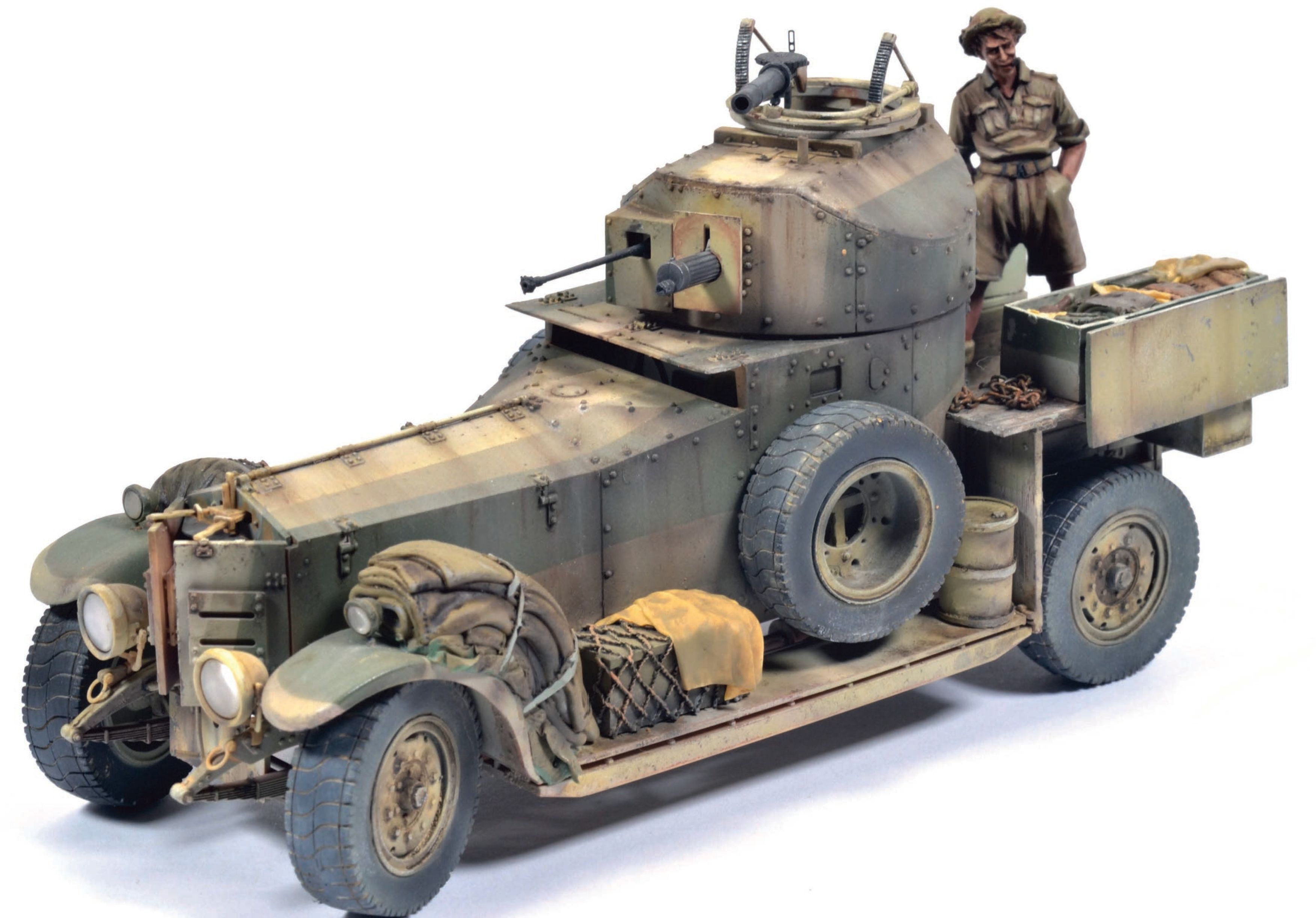 Rolls Royce Armored Car 135 Meng kit Caunter scheme gallery in  comments  rmodelmakers