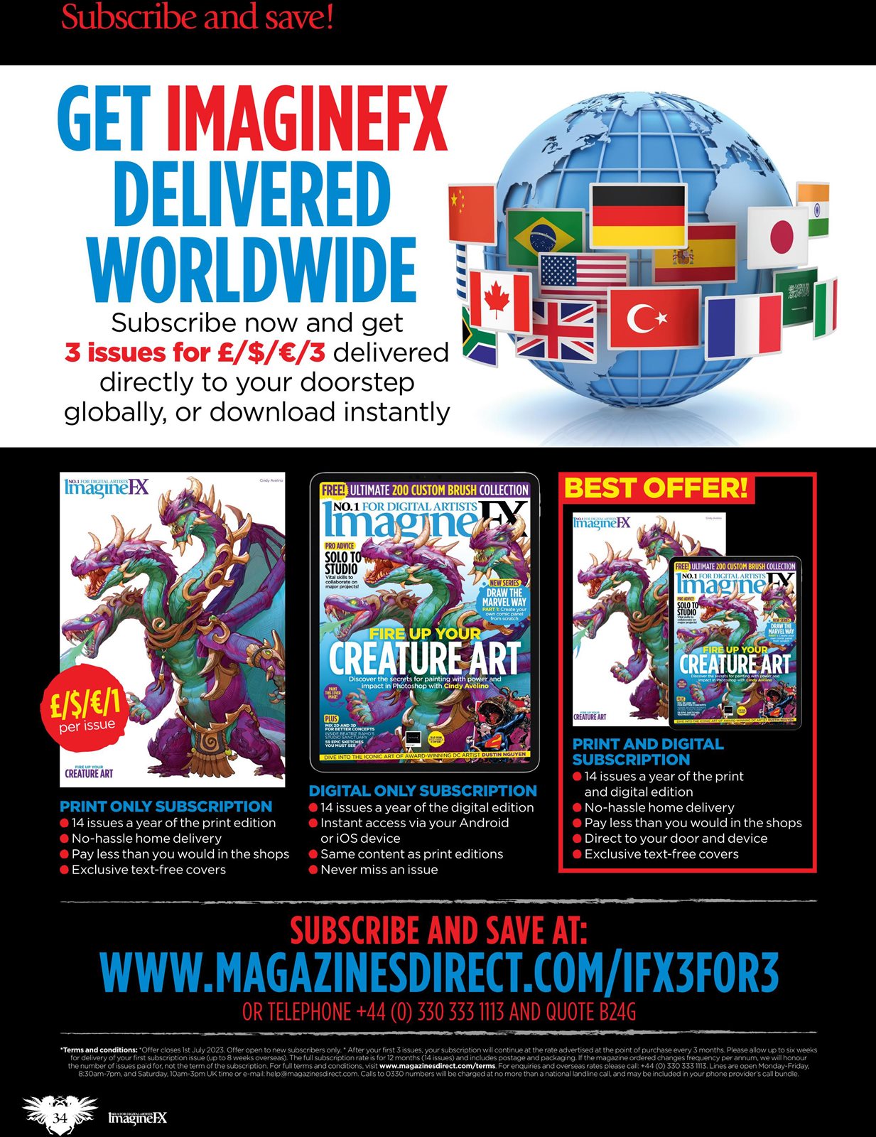 MAGAZINES DIRECT | ImagineFX July 2023