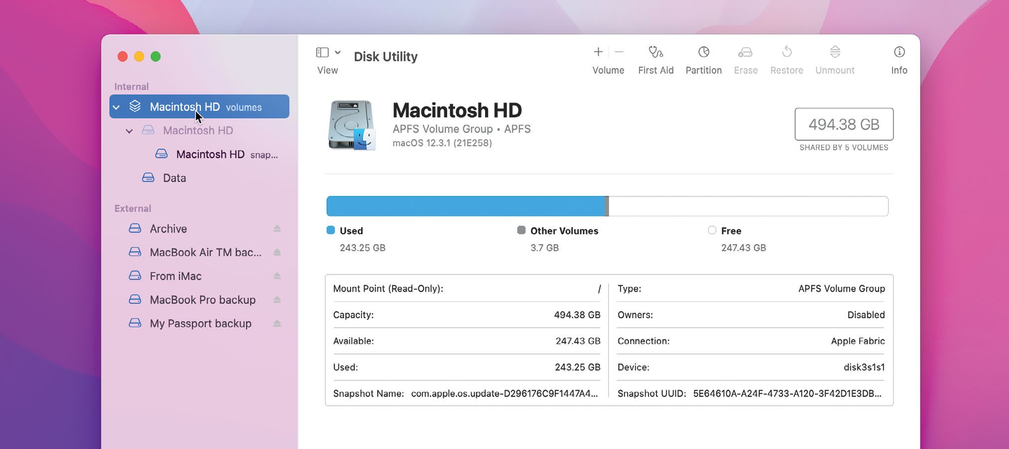 format mac disk for time machine