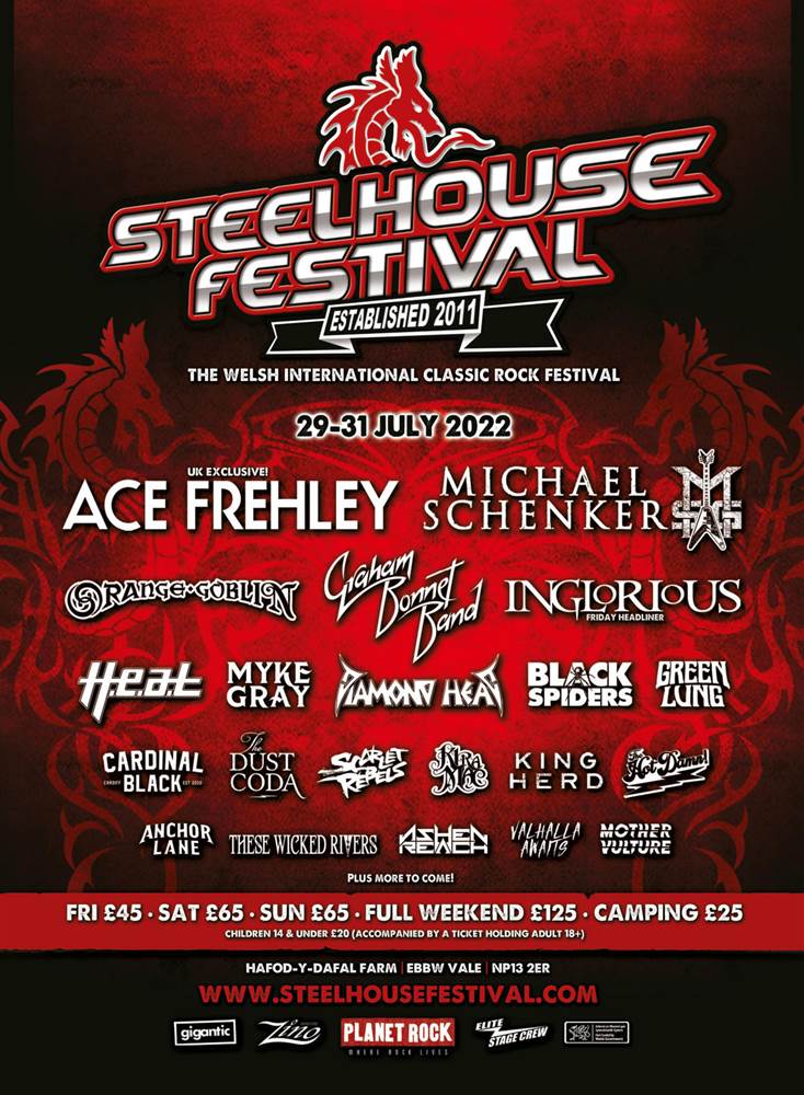 STEEL HOUSE FESTIVAL | Classic Rock July 2022