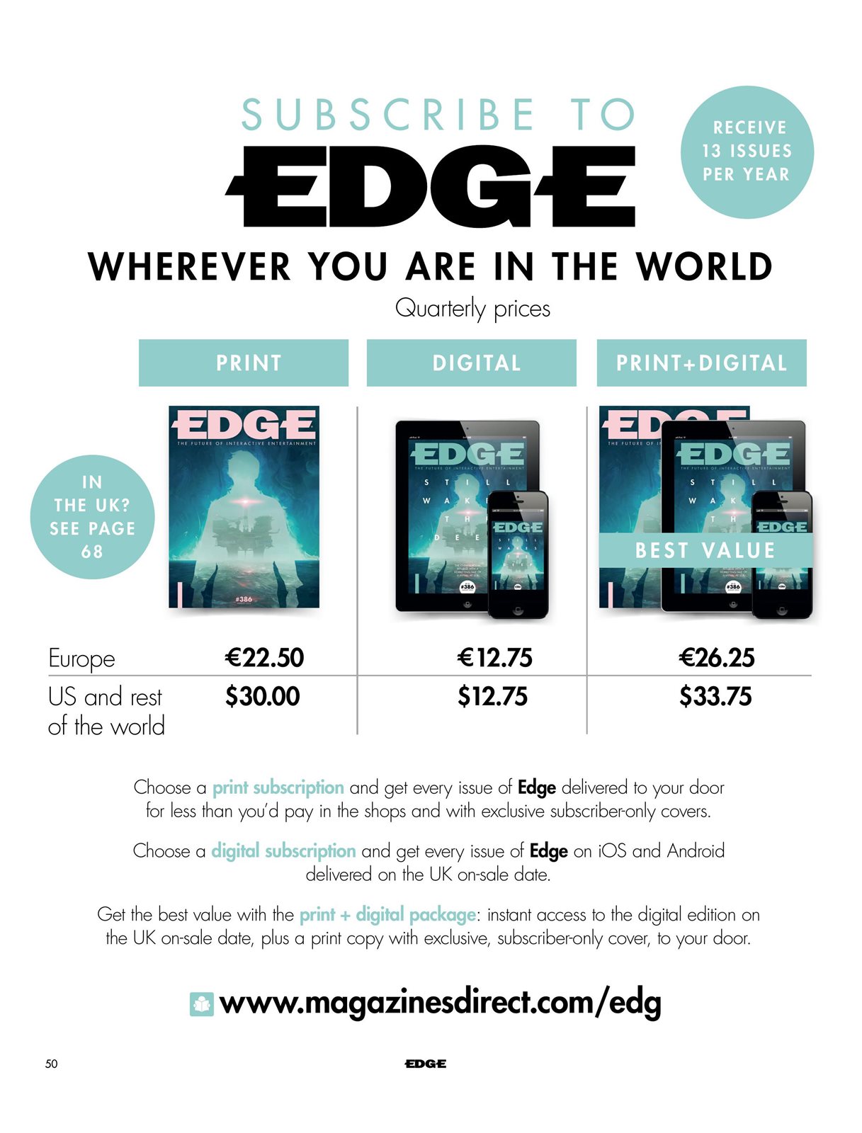 magazines direct | Edge August 2023